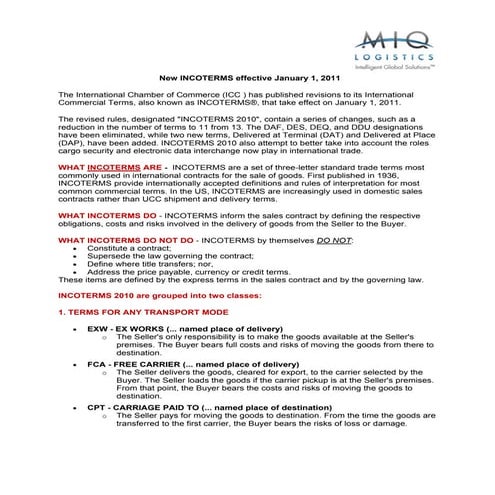 Incoterms 2010
