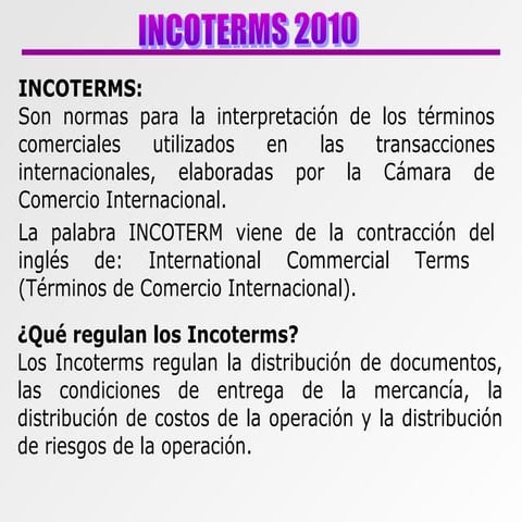 INCOTERMS 2010