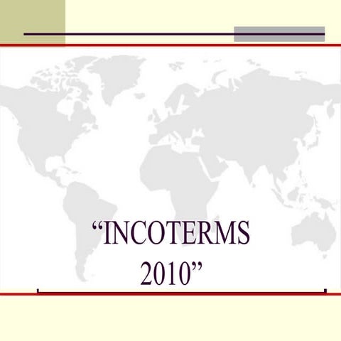 INCOTERMS 2000 vs INCOTERMS 2010. Principales cambios. | PDF