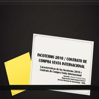 Incoterms 2010 / Contrato de Compra...