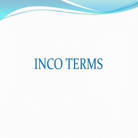 INCOTERMS