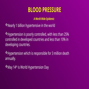 Increase BP as hypertension to mange in your body