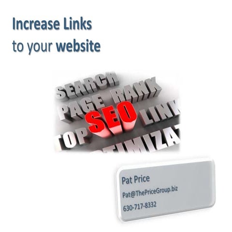 Increase Links To Your Website