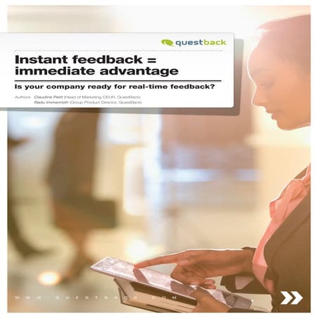 Increase revenue using feedback whitepaper 