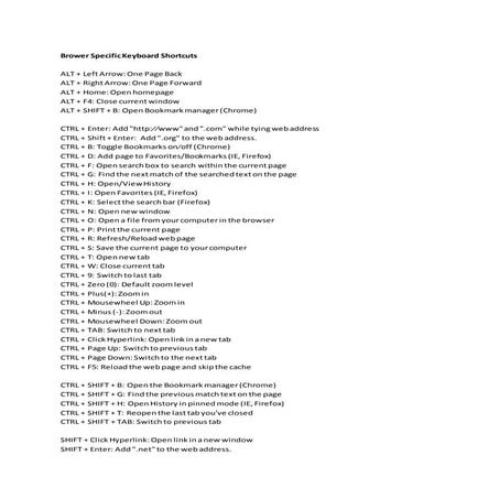 Increase your productivity with these keyboard shortcuts to windows and web b...