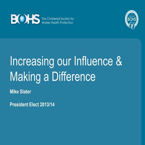 Increasing our influence and making a difference