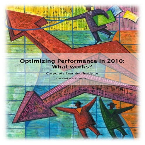 Increasing Performance, What Works?