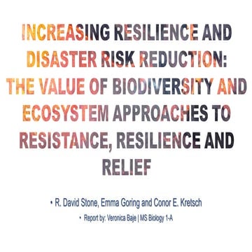 Increasing Resilience And Disaster Risk Reduction.pptx
