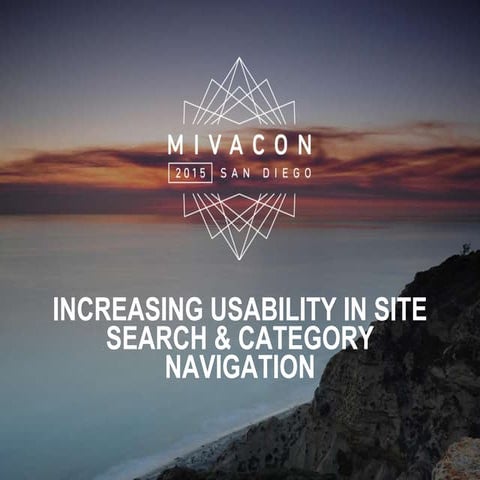 Increasing usability in site search & category navigation