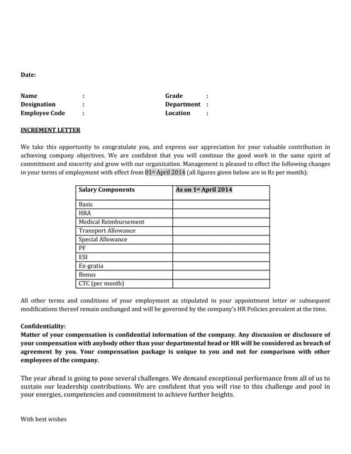 Increment letter format