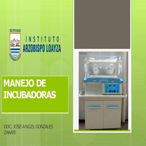 Tema 5. incubadoras neonatales | PDF