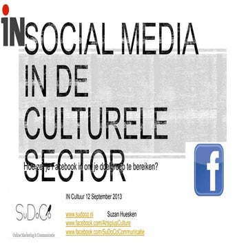 Social media in de culturele sector