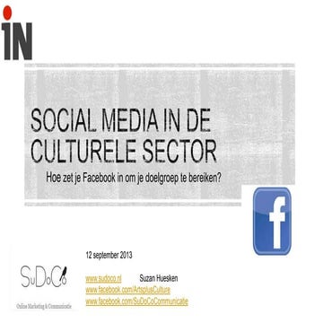 Social media in de culturele sector
