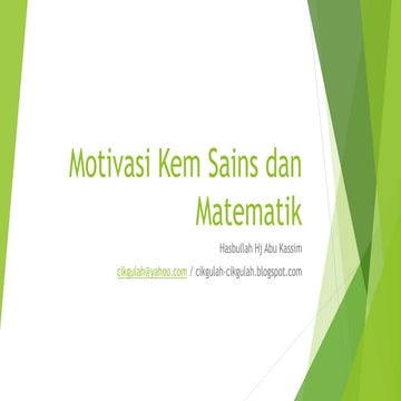 Motivasi kem sains dan matematik RECSAM Penang 2014, June 5th