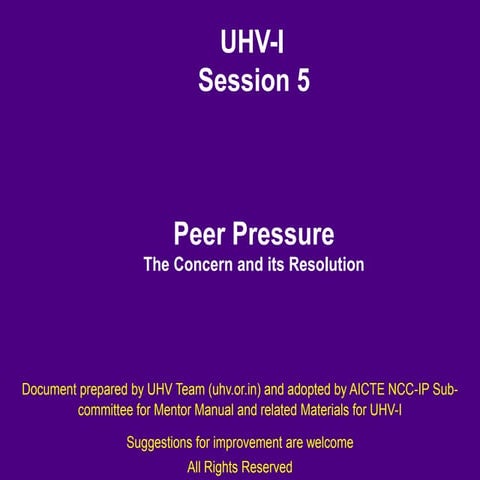 Ind 5 Peer Pressure.ppt
