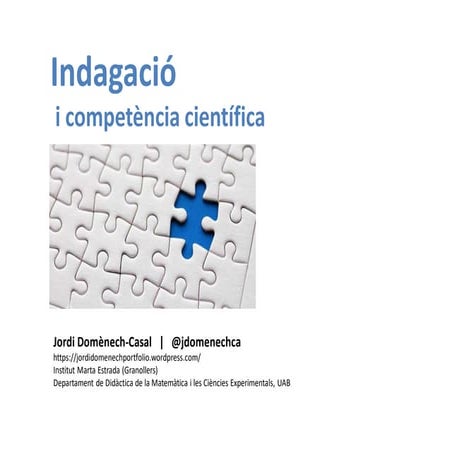 Indagació i competència científica