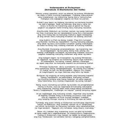 Indarapatra at sulayman