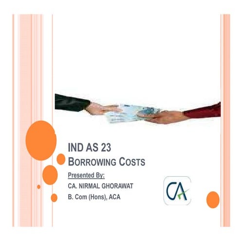 Ind as 23 borrowing costs