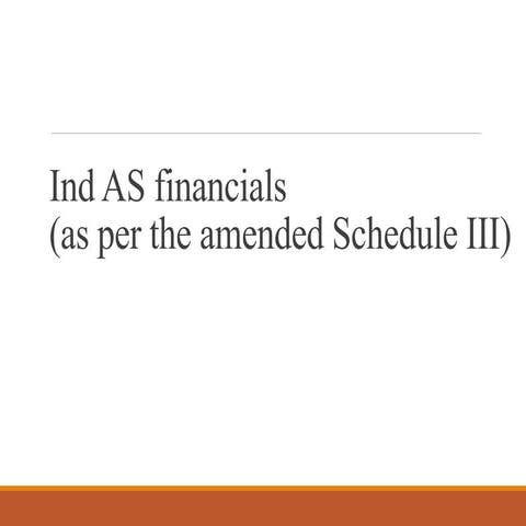Ind AS Financial Statements