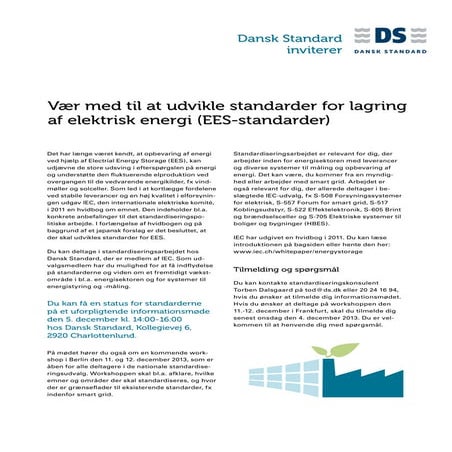 Få indflydelse på EES-standarder