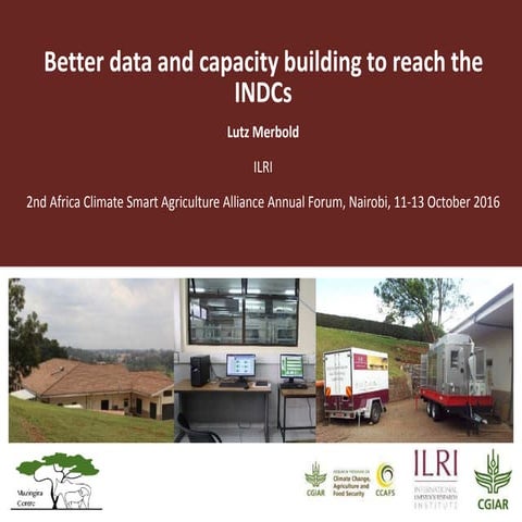 Better data and capacity building to reach the INDCs