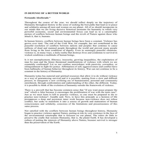 In defense of a better world