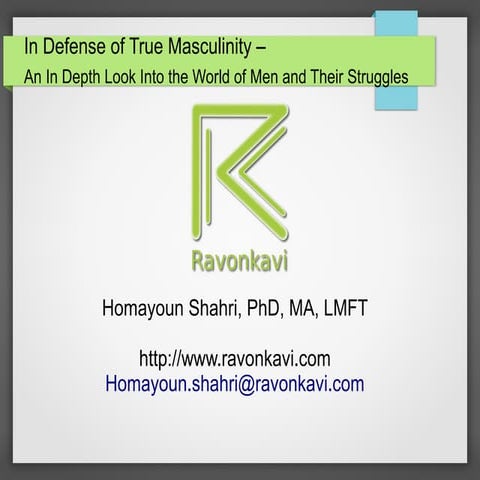 In defense of masculinity