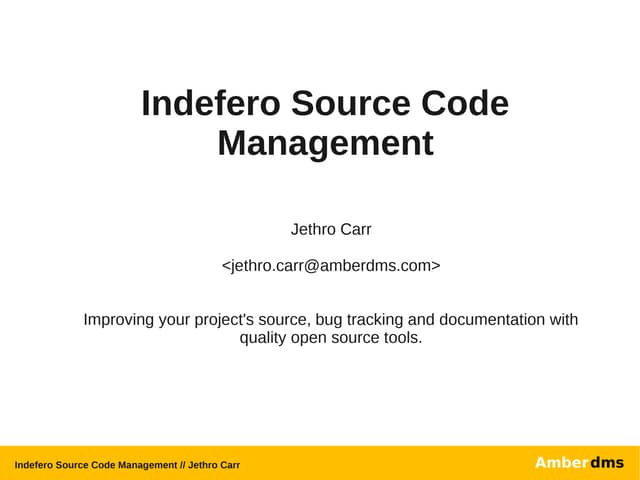 Indefero source code_managment