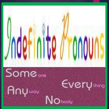 Indefinite pronouns