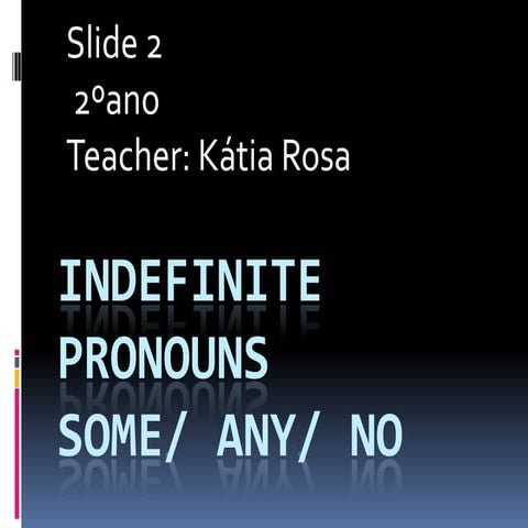 Indefinite pronouns impressão