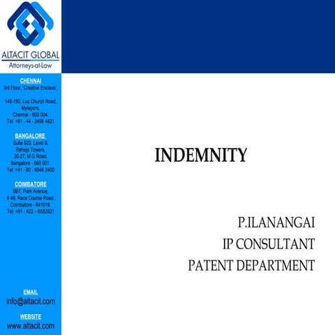 Indemnity