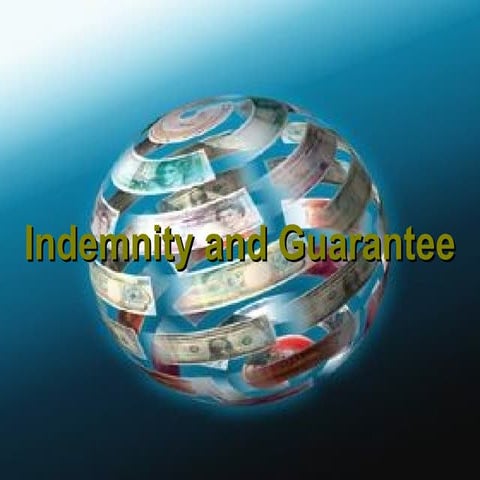 Indemnity and guarantee-11