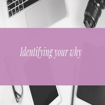 Identify your why