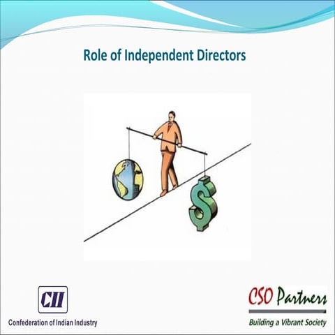 Role of Independent Directors in Execution of the CSR Provisions as mandated ...