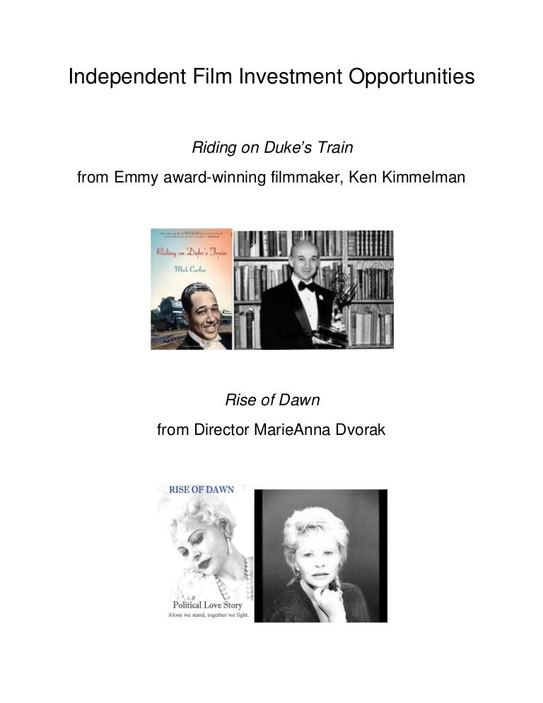 Independent film investment opportunities