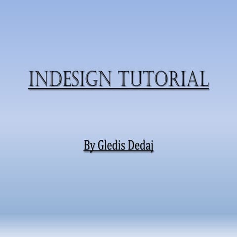 In design tutorial