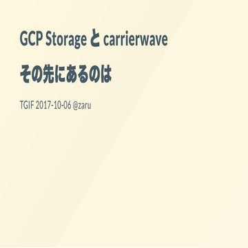 CarrierWaveにちょっと互換あるGCP Storage対応クラス