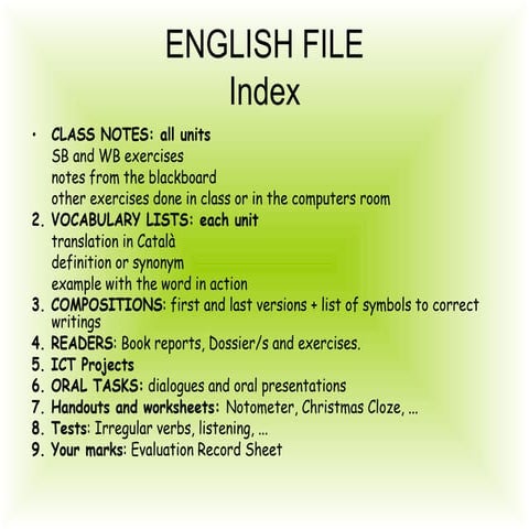 english file index design