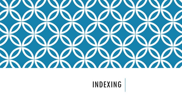 MongoDB - Indexing- Types  iNDEXING.pptx