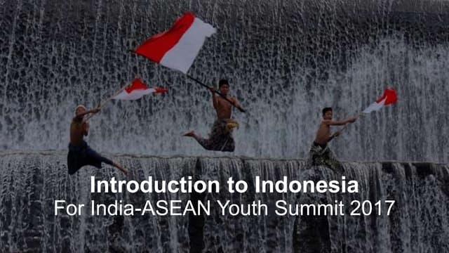 The Rise of Millennials in Indonesia - Presentation at India ASEAN Youth Summit 2017