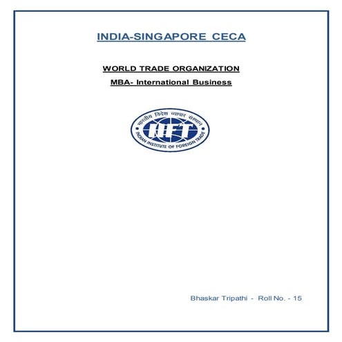 India singapore ceca