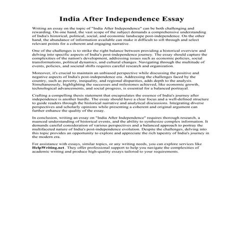 India After Independence Essay.pdf