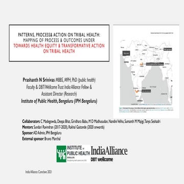 Patterns, process & action on tribal health: mapping of process & outcomes un...