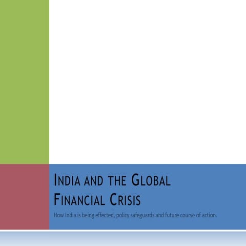 India and the global financial crisis