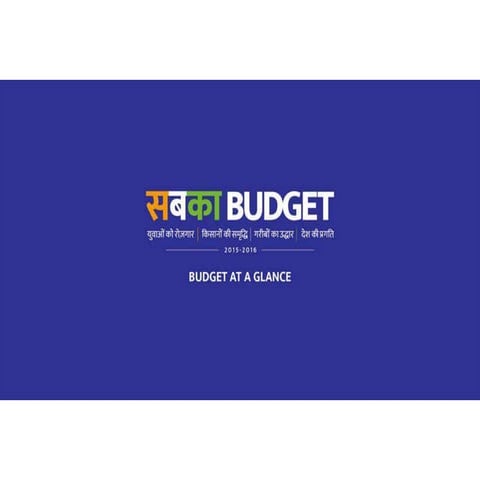 India Budget 2015 Proposed by Modi Government