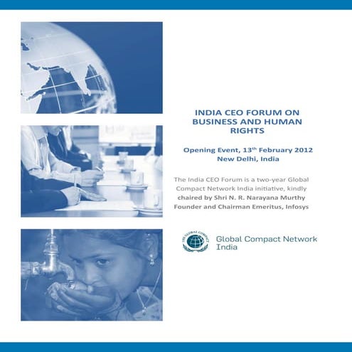 INDIA CEO FORUM ON BUSINESS AND HUMAN RIGHTS, February 13, 2012 | PDF ...