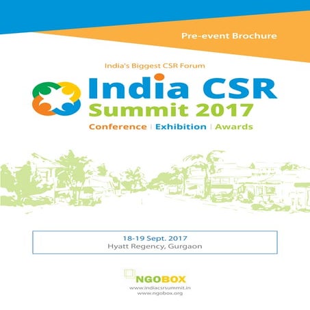 India CSR Summit and Exhibition 2017-Pre-Event Brochure