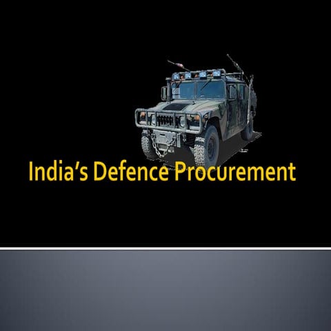 India Defence Market Potential & Challanges