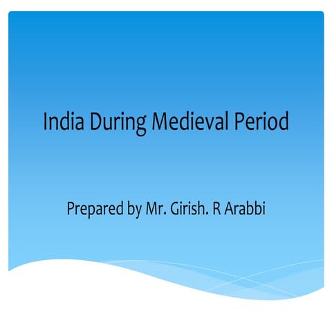 India during medieval period