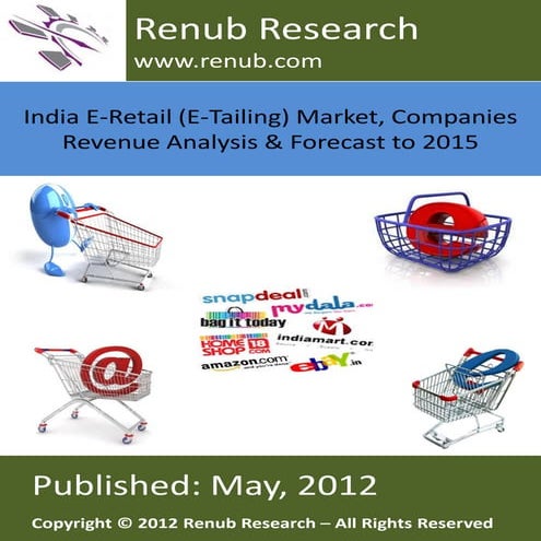 India e retail (e-tailing) market, companies revenue analysis & forecast to 2015